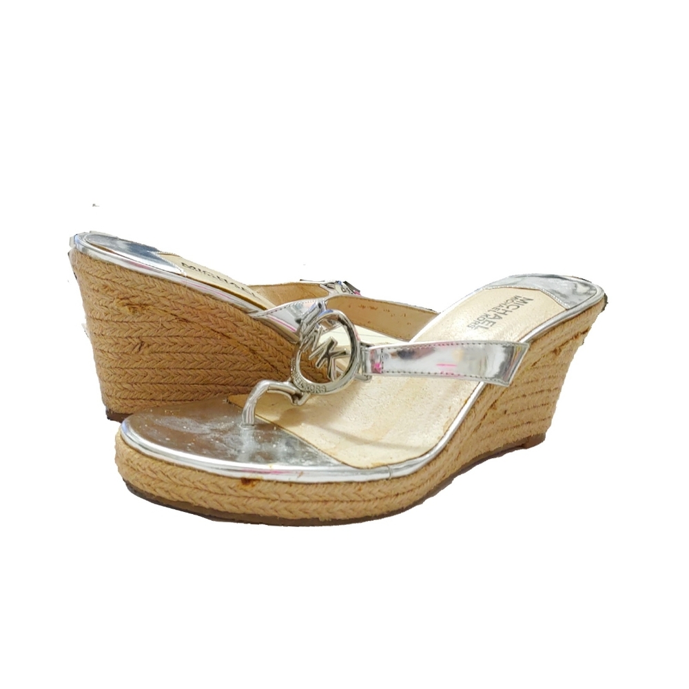 Michael Michael Kors Wmn 9 Palm Beach Wedge Sandal - Picture 1 of 6